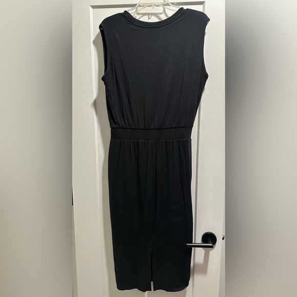 Athleta black Santorini Cinch Dress size M - Picture 4 of 7